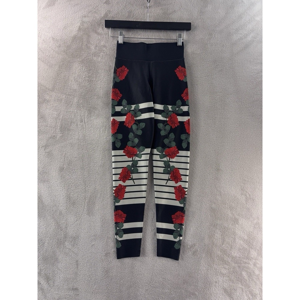 Ultracor La Vie En Rose Leggings Womens Size Small Multicolor Floral Performance